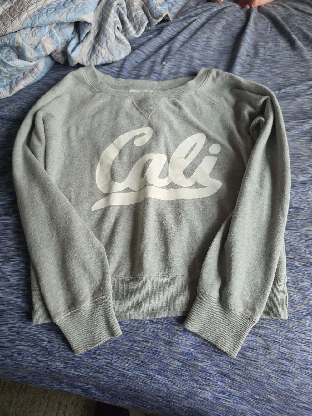 Green Sleeved California Los Angeles Cali Graphic Crewneck Sweatshirt